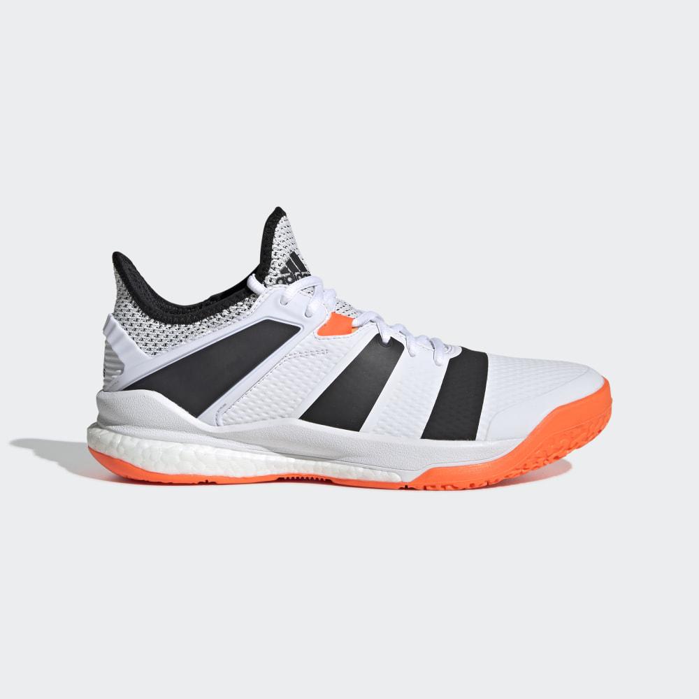 Adidasi Volei Adidas Stabil X Barbati Romania - Albi/Negrii/Portocalii F33828